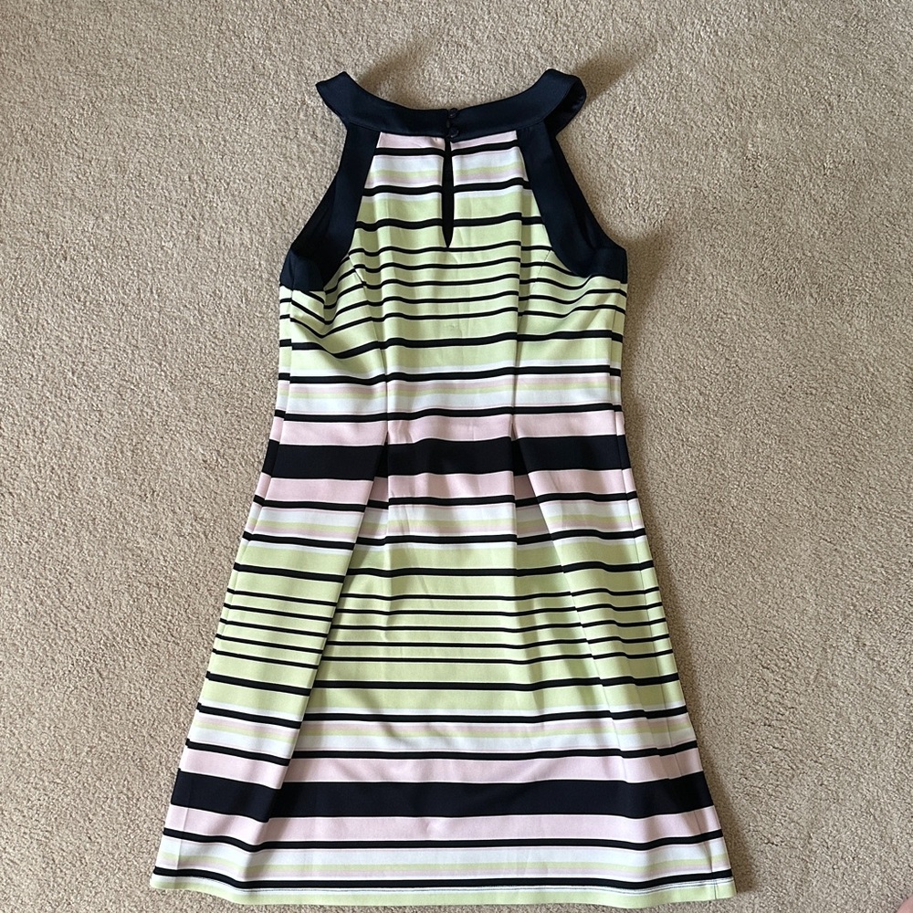 Enfocus Studio Navy and Pink Dress - Picture 3 of 5